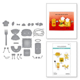Spellbinders Etched Dies, Buon Appetito, Pasta Friends (S4-1494)