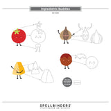 Spellbinders Etched Dies, Buon Appetito, Ingredients Buddies (S4-1495)