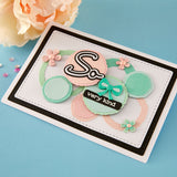 Spellbinders, Etched Dies By Lisa Horton, Ripped Edge Circles (S4-1511)