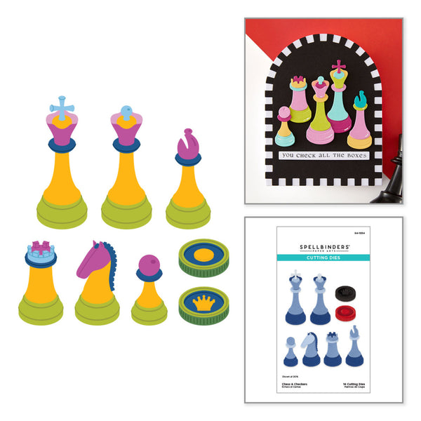 Spellbinders Etched Dies, Chess & Checkers (S4-1534)
