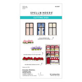 Spellbinders, Everyday City Holiday Die by Yana Smakula, Curtains and Flower Boxes (S4-1537)