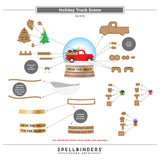 Spellbinders, Etched Dies by Simon Hurley, Holiday Truck Scene (S4-1576)