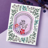 Spellbinders Etched Dies, Essential Four Petal Labels- Mirrored Arch Labels