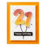Spellbinders Etched Dies From the Monster Birthday Collection, Birthday Balloons (S5-614)