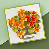 Spellbinders Etched Dies By Susan Tierney-Cockburn, Nasturtium and Galvanized Wash Bucket (S5-615)