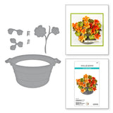 Spellbinders Etched Dies By Susan Tierney-Cockburn, Nasturtium and Galvanized Wash Bucket (S5-615)