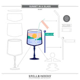 Spellbinders Etched Dies From Happy Hour, Sunset In A Glass (S5-627)