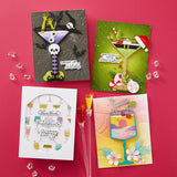 Spellbinders Etched Dies From Happy Hour, Tropical Flair (S4-1336)