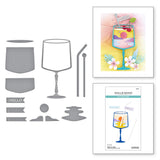 Spellbinders Etched Dies From Happy Hour, Sunset In A Glass (S5-627)