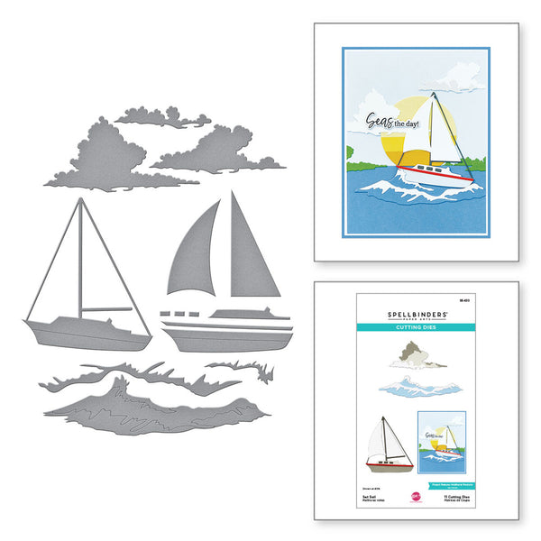 Spellbinders Etched Dies By Dawn Woleslagle, Set Sail, Fair Winds (S5-633)