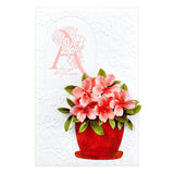 Spellbinders Etched Dies By Susan Tierney-Cockburn, Azalea And Garden Pot With Ladybugs (S5-636)
