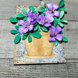 Spellbinders Etched Dies By Susan Tierney-Cockburn, Azalea And Garden Pot With Ladybugs (S5-636)