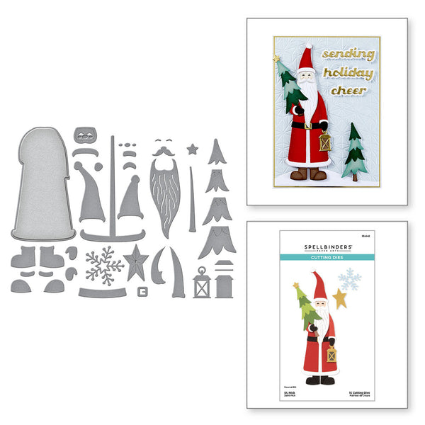 Spellbinders Etched Dies From Home For The Holidays, St. Nick (S5-642)