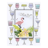 Spellbinders Etched Dies From Happy Hour, Tropical Flair (S4-1336)