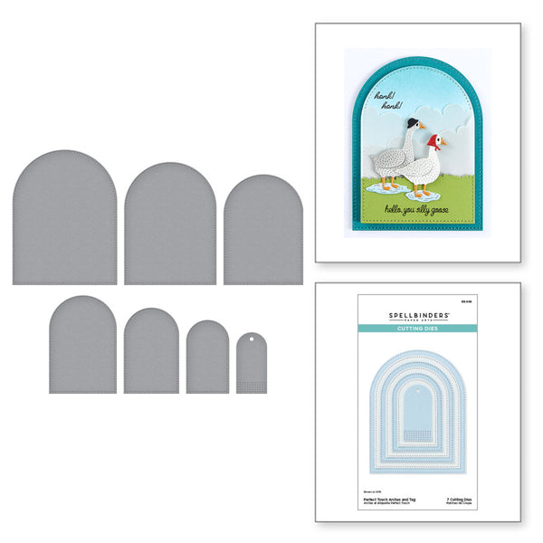 Spellbinders Etched Dies from On the Farm, Perfect Touch Arches and Tag (S5-649)