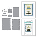 Spellbinders Etched Dies By Wendy Vecchi, Pinking Birthday Rectangles (S5-656)