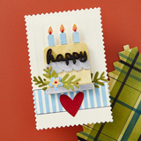 Spellbinders Etched Dies By Wendy Vecchi, Pinking Birthday Rectangles (S5-656)