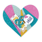 Spellbinders Etched Dies Just Sayin' by Kelly Bangs, Pieced Heart (S5-662)