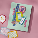 Spellbinders Etched Dies Just Sayin' by Kelly Bangs. Punctuation and Icons (S5-663)