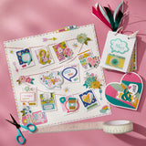 Spellbinders Etched Dies Just Sayin' by Kelly Bangs. Punctuation and Icons (S5-663)