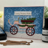Spellbinders Etched Dies By Annie Williams, Christmas Horse-Drawn Wagon (S5-694)