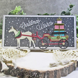 Spellbinders Etched Dies By Annie Williams, Christmas Horse-Drawn Wagon (S5-694)