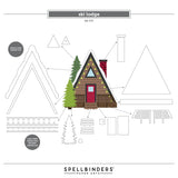 Spellbinders Etched Dies by Simon Hurley, Ski-Son's Greetings, Ski Lodge (S5-717)