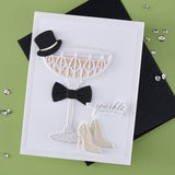 Spellbinders, Etched Dies From the Happier Hour Collection, A Special Toast (S5-720) - Scrapbooking Fairies