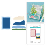 Spellbinders, Etched Dies By Lisa Horton, Open Lace Frame and Landscapes (S5-748)