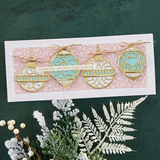 Spellbinders Etched Dies By Becca Feeken Slimline Ornaments, Christmas Flourish