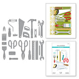 Spellbinders Cutting Dies, Tool Box Essentials Collection by Nancy Stamps, All the Tools (S6-204)