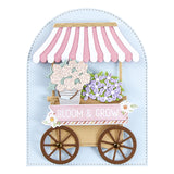 Spellbinders Etched Dies Vintage Flower Shoppe, Flower Cart (S6-253)