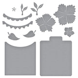 Spellbinders, Etched Dies by Wendy Vecchi, Tabbed Classics, Envelope Add-Ons (S6-260)