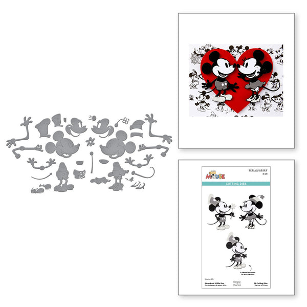 Spellbinders, Etched Dies From Say Cheese Classic Mouse, Steamboat Willie Duo (S6-261)