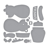 Spellbinders Etched Dies, Stitched Classic Pooh (S6-263)