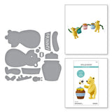 Spellbinders Etched Dies, Stitched Classic Pooh (S6-263)