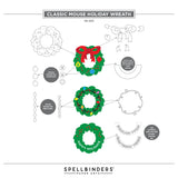 Spellbinders, Etched Dies Classic Mouse Holiday Wreath (S6-265)