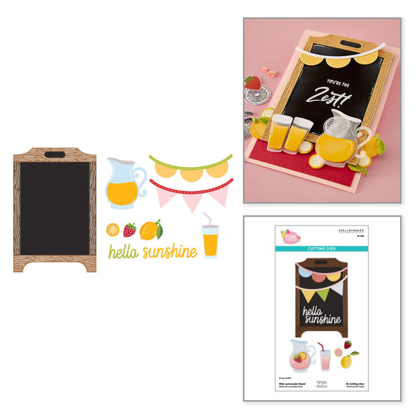 Spellbinders Etched Dies, Pink Lemonade Stand (S6-269)