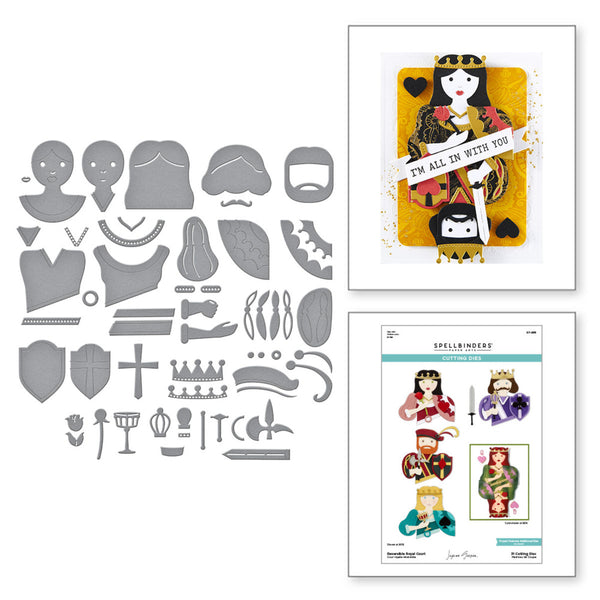 Spellbinders Etched Dies Jack of All Trades By Jaycee Gaspar, Reversible Royal Court (S7-266)