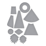 Spellbinders, Fergus Etched Dies from the 3D Felt Décor Collection by Sandi MacIver (S7-278)