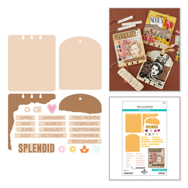 Spellbinders, Etched Dies, Torn Edges CardLab by Esther Glas (S7-296)