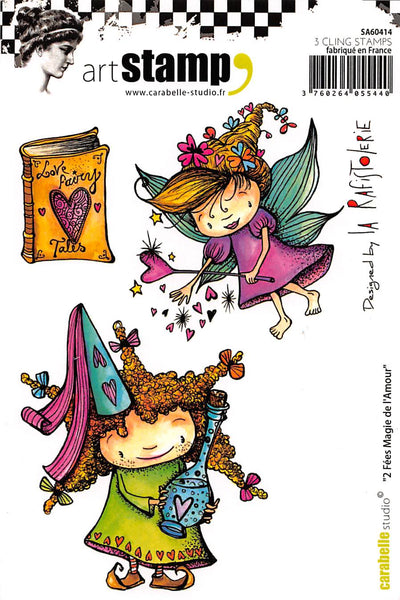 Carabelle Studio Cling Stamp A6, 2 Magic Love Fairies