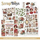 ScrapBoys, 6"X6" Pop Up Paper Pad, Lady in Red