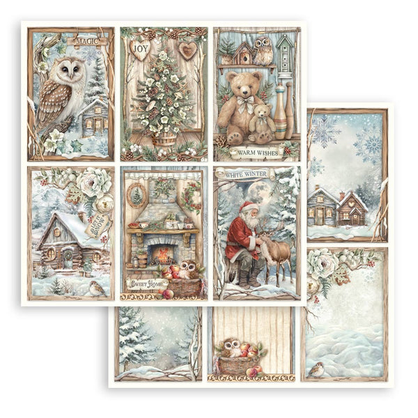 Stamperia, Double-Sided Cardstock 12"x12", The Owl's House, 6 Cards (SBB1089)