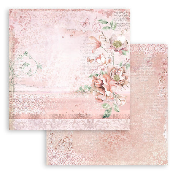 Stamperia Double-Sided Cardstock 12"X12", Roseland, Flowers