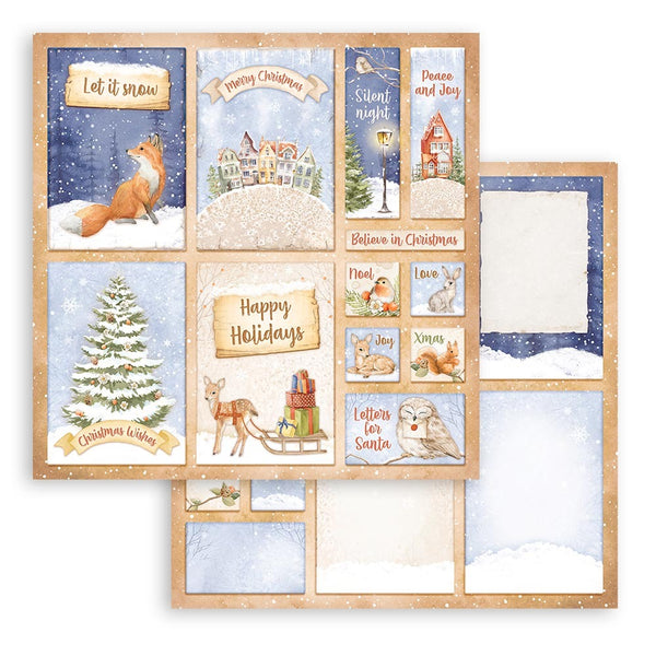 Stamperia Double-Sided Paper 12"X12", Winter Valley - 6 Cards