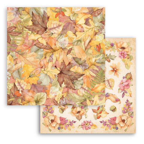 Stamperia Double-Sided Cardstock 12"X12", Woodland, Leaves
