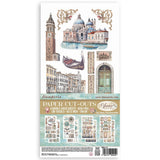 Stamperia Double-Sided Paper Cut-Outs 4/Pkg, Venice City of Art (SBBCT14)