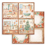 Stamperia Double-Sided Paper Pad 12"X12" 10/Pkg, Romantic Collection, All Around Christmas