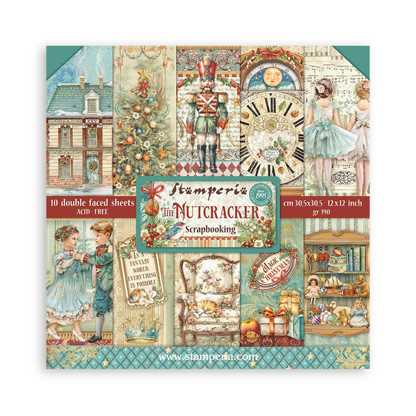 Stamperia, Double-Sided Paper Pad 12"X12" 10/Pkg, The Nutcracker